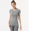 Body para Mujer Top Secado Rápido Ropa de Yoga Elástico Yoga Fitness Cuello Redondo Manga Corta Camiseta Transpirable Deporte Tendencia