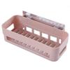 Estilo nórdico forte Velcro rack de armazenamento de cozinha rack de armazenamento de drenagem montado na parede rack de armazenamento de banheiro tripé