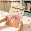 Bloc de Notas de Cuero A5 con Pinza para Cachorros 100g Papel Grueso Estilo Ins Lindo Sin Adhesivo para Estudio y Oficina