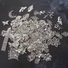 Pacote de Materiais DIY Feito à Mão Acessórios de Cabelo Estilo Antigo Acessórios Hanfu Fatias de Flores Douradas e Prateadas Adorno de Cabeça para Traje Antigo Estilos Mistos Bodhi Não