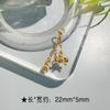 Cadena Colgante Zakiram de Diamante Incrustado en Oro Antiguo Pulsera Tobillera a Juego para Pareja Hecha a Mano DIY Accesorios al por Mayor
