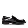 Mocasines casuales británicos europeos y americanos de cuero para hombre, zapatos hechos a mano con brillo, zapatos de plataforma con punta redonda, zapatos sin cordones, zapatos de negocios para hombre.