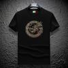 Ouzhanzhou Moderna Camiseta Nueva de Hombre con Perforaciones Calientes Moda Ajustada Talla Grande Lujo Ligero de Hombre Manga Corta Verano Seda de Hielo Secado Rápido