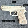 Pistola de madeira de disparo contínuo pistola de elástico pistola de brinquedo de madeira modelo de brinquedo infantil pistola de elástico artesanato atacado