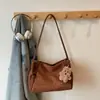 Bolso tote de gran capacidad estilo coreano de moda, nuevo modelo 2026, de alta gama, simple, elegante, bolso de hombro casual, bolso de axila, moderno