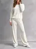 Europa Transfronteriza Otoño/Invierno 2026 Nuevo Conjunto de Terciopelo Holgado Casual Sudadera con Capucha Pantalones de Pierna Ancha Moda Conjunto de Dos Piezas Ropa para Mujer