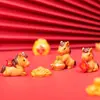 Micro Paisaje Creativo Año Nuevo Atrae Dinero Lindas Figuras Decoraciones DIY con Colgantes Adornos de Escritorio para Coche