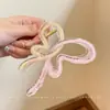 Pinza de garra de lunares estilo coreano, pinza para el pelo modelo nuevo de alta gama 2026, pinza de tiburón grande exquisita para cabello grueso