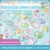 Adesivos de Alívio Estéreo 3D Transfronteiriços Personalizados para Meninas, Animais de Desenho Animado, Coelhos, Adesivos de Cristal, Decoração de Brinquedo Padrões Pequenos