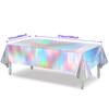 Nuevo Mantel Desechable Colorido Amazon Disco Pet Colorido Láser Fiesta de Cumpleaños Arcoíris