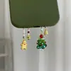 Material Criativo Contas Infantis Árvore de Natal Peixe Koi Pequeno Pingente de Contas Exquisito Nicho Versátil Corrente para Celular