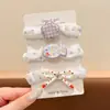 Laço de Cabelo de Renda Doce, Scrunchie de Luxo Estilo Coreano, Laço de Cabelo Extra-Grande para Coque, Corda de Cabelo para Rabo de Cavalo, Acessório de Cabelo
