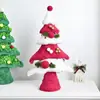 Adornos Navideños Transfronterizos Tela de Felpa Mini Árbol de Navidad Artificial Decoración de Ambiente de Escritorio Arreglo