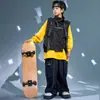 Ropa de Moda Trendy para Niños Bboy Street Dance Hip-Hop Calle Niños y Niñas Ropa Guapa Genial Ropa Hiphop para Niños Camiseta de Manga Larga