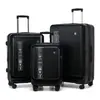 Elegante Maleta de Apertura Frontal, Maleta de Viaje Clásica de Apertura Lateral de 20 pulgadas con Compartimento para Laptop y Capa de Expansión Cerrada en el Medio