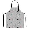Delantal de dibujos animados transfronterizo restaurante barbacoa restaurante dibujos animados patrón espacial delantal decorativo doble bolsillo hebilla ajustable