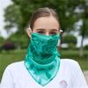 Máscara de sol de seda Full Face Neck Protection Summer Mulberry Silk Mask Mulheres Condução Full Face Proteção UV Gini