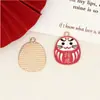 Acessórios DIY Daruma de Ano Novo Estilo Japonês Chaveiro Pingente Corrente de Celular Decoração