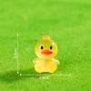 Miniatura de micropaisaje de musgo de muñeco de patito luminoso y colorido, adornos de resina para bricolaje, accesorios decorativos
