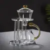 Juego de Té Semiacuático de Vidrio para Hombre Perezoso Fabricante de Té Kung Fu Tetera Taza Lámpara de Palacio Celebridad de Internet Fabricante de Té para el Hogar