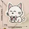 Parche Bordado Nuevo Estilo Dibujos Animados Parche de Felpa de Gato Accesorios para Ropa Parche Autoadhesivo Decoración Parche de Tela