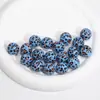 Cuentas Redondas de Acrílico de Leopardo Cuentas Nube con Agujero Pasante Cadena para Teléfono Móvil Llavero Accesorios para Collar DIY Venta al Por Mayor Explosiva