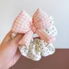 Scrunchie Doce com Laço 2026 para Crianças, Prendedor de Cabelo para Meninas, Corda de Cabelo, Acessório de Cabelo Elástico