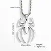 El Collar de Araña de Acero de Titanio Más Vendido de Hengshi, Colgante Hueco Estilo Hip-Hop Europeo y Americano, Joyería de Cadena para el Cuello Versátil para Hombres y Mujeres