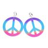 Traje hippie de venta caliente transfronteriza, gafas de carnaval y pendientes con dijes de paz, collar, tocado, accesorios, fabricante de productos.