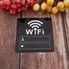 Explosiones Transfronterizas Comercio Exterior Logo WiFi Espejo Acrílico Pegatinas de Pared Restaurante Oficina Salón de Belleza Pegatinas de Espejo
