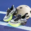 Zapatos Infantiles Transfronterizos con Hebilla Giratoria Zapatillas Modelo Nuevo Primavera 2026 Zapatos Ligeros para Correr de Niños Zapatos de Baloncesto de Suela Suave para Niños