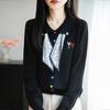 Blusas com Lenços, Cardigans de Tricô de Outono de Luxo para Mulheres, Novo Estilo 2026, Jaquetas Suéter com Gola Bonitas e Estilosas