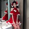 Vestido de dama AI Ruo nuevo otoño e invierno sexy Navidad chica caliente uniforme pasión espalda descubierta lencería sexy 5682