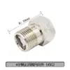 Adaptador Roscado de Acero Inoxidable Reductor Doble Rosca Macho Extensión Directa de 1/4 de Pulgada a 3/8 de Pulgada, 1/2 Pulgada, 3/4 de Pulgada a 1 Pulgada Accesorios para Tuberías de Agua