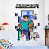 Bloque de Exportación Transfronteriza Pegatinas de Pared Mundo Pegatinas de Pared Decoración de Habitación Infantil Minecraft PVC Pegatinas de Pared de Dibujos Animados
