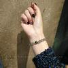 Pulsera de Piedra Lunar Gris Claro de Color Natural Guardián Diseño Nicho Pulsera de Cristal Pulsera Fresca de Novia de Celebridad de Internet para Mujeres