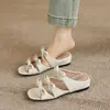 Sandalias de Punta Abierta con Lazo Estilo Nuevo para Uso al Aire Libre, Pantuflas sin Cierre, Zapatos Casuales de Cuña, Tallas 33-43, Zapatos de Exportación de Amazon