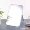 Espelho de Penteadeira Quadrado de Alta Definição com Suporte para Casa, Espelho Dobrável, Espelho de Mesa Portátil para Maquiagem para Dormitórios de Estudantes