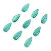 Nova 10X23 folha longa de vidro gradiente cor DIY brincos antigos colar pulseira Cristal soltas contas pingente