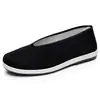 Zapatos de Tela Old Beijing para Hombre y Mujer Slip-on Antideslizantes Resistentes al Desgaste Zapatos de Trabajo Modernos Transpirables Estilo Chino Zapatos de Tela Negros para Jóvenes