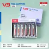 Cortador de Unhas Jinda V9 Aço Carbono de Alta Qualidade Faca de Manicure Pontiaguda Tesoura de Unha Média de Cabeça Plana Ferramentas de Manicure Femininas Atacado