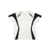 Camiseta Estilo Americano Manga Larga Color Sólido Hombro Caído Algodón Puro Camisa de Manga Corta para Hombre 150 kg Corte Holgado Talla Grande Cuello Redondo Camiseta de Hombre Estilo Holgado