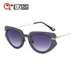 Nuevo Set de Color Metálico Gafas de Sol Modernas para Hombre y Mujer Tendencia Transfronteriza D Hogar Pasarela Gafas de Sol Personalizadas 2215