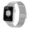 Correa de malla tejida de metal de acero inoxidable compatible con el reloj inteligente Apple 8Ultra Milanis con hebilla.
