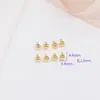 Panela de Pressão Banhada a Ouro Real 14K Acabamento Fecho Posicionador de Contas Artesanal Material para Miçangas Acessórios para Pulseira Colar
