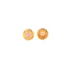 Xiao Bao Cobre Chapado en Oro Antiguo Conservador de Color con Cuentas Espaciadoras de Piedra Lunar Natural, Accesorios del Año del Caballo, Pulsera DIY Collar Colgante Redondo