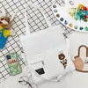 2025 Nuevo Estilo Coreano Bolso de Lona de Color Puro Simple Mochila Ligera Moda para Estudiante de Primaria Bolso Tote Escolar de Moda