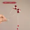 Horquilla China en Forma de U Súper de Hada, Nueva Horquilla Doble de Perlas en Forma de U Estilo Chino, Accesorio para el Cabello Hanfu Estilo Antiguo, Horquilla Simple y de Alta Gama para Mujeres