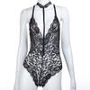 Ropa interior sexy para mujer de comercio exterior transfronterizo, ropa interior sexy para mujer, Europa y Estados Unidos, mono de encaje con cuello, una generación de cabello