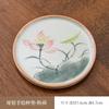 Pintado à mão Geyao Coaster Casa chinesa Vintage Tea Cup Holder Anti-escaldamento Ceramic Thermal Insulation Mat Single Tea Holder Acessórios para Cerimônia do Chá